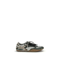 Gray Other Fibres Athletic Sneakers