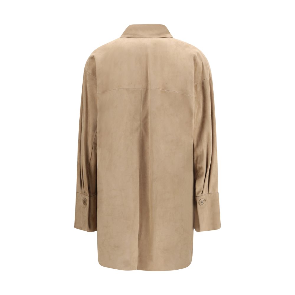 Beige Lamb Ovis Aries Dress Shirt