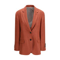 Red Linen Blazer