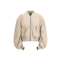 Beige Lamb Ovis Aries Bomber