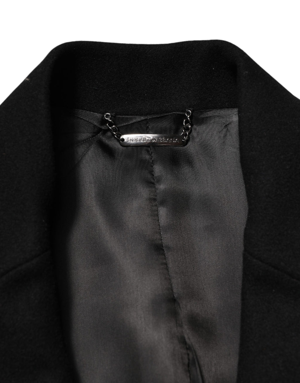 Black Heraldic Patch Single Breasted Blazer Jacket
