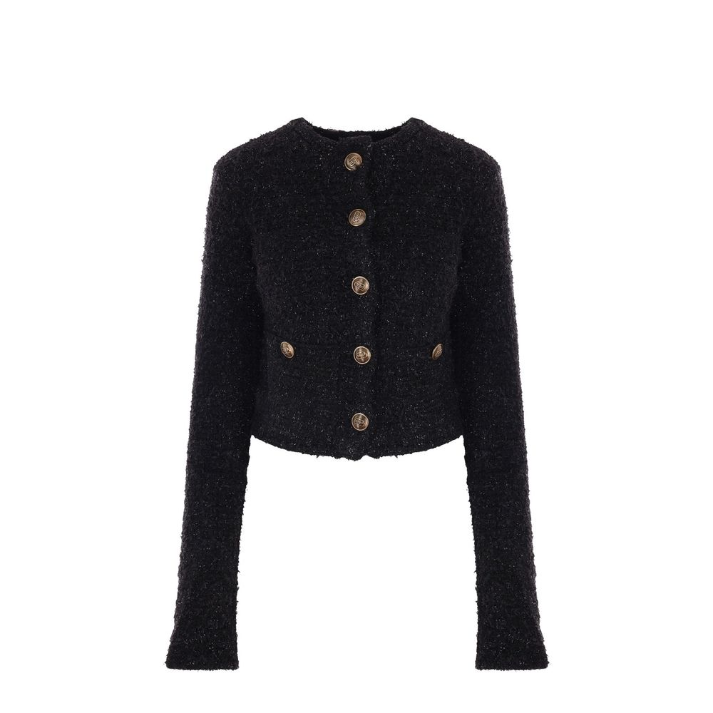 Black Cotton Cardigan