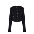 Black Cotton Cardigan