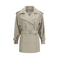 Beige Cotton Trench Coat
