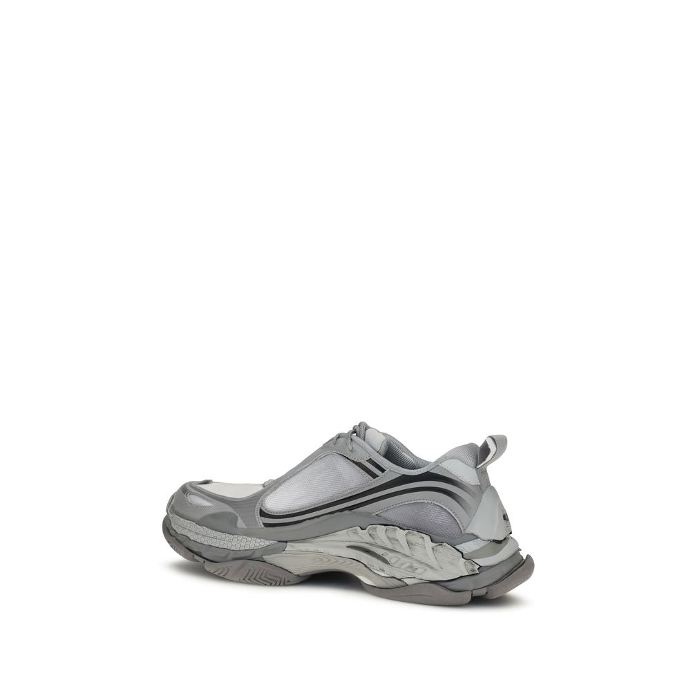 Gray Polyethylene Athletic Sneakers