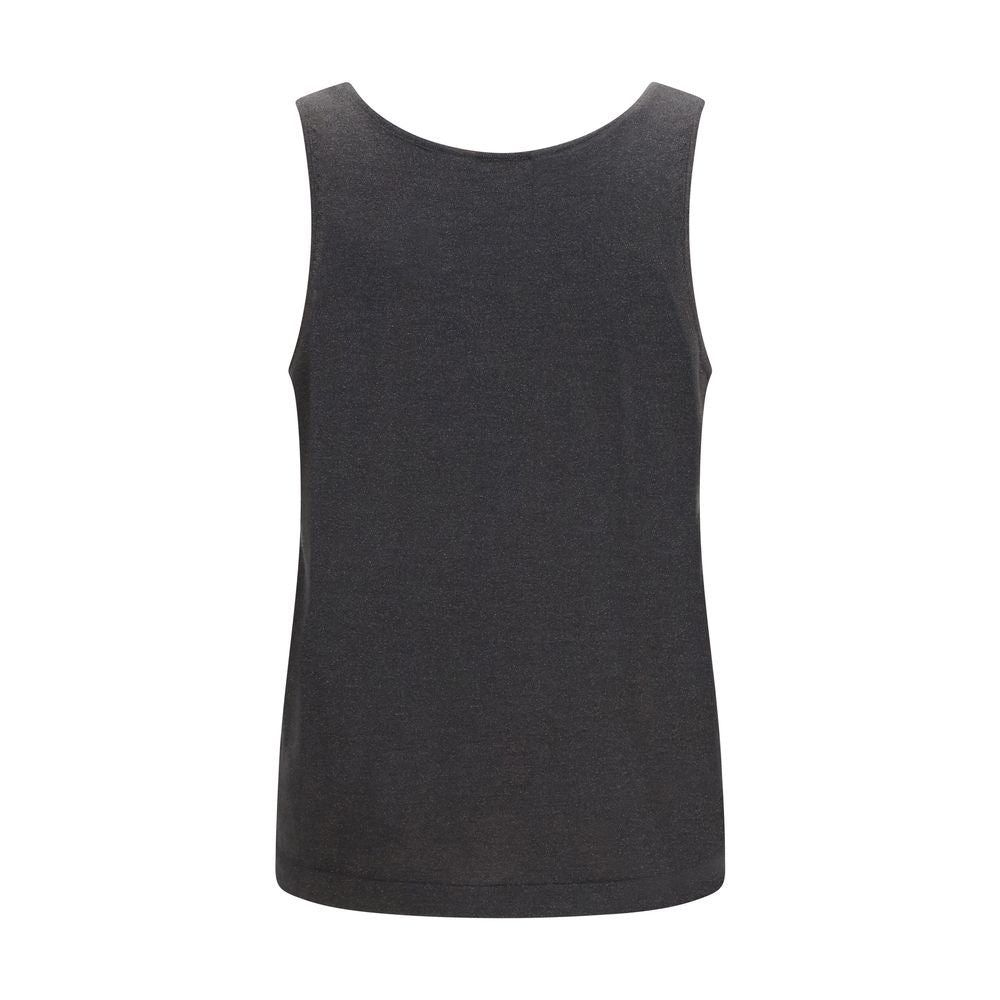 Gray Cashmere Tank Tops