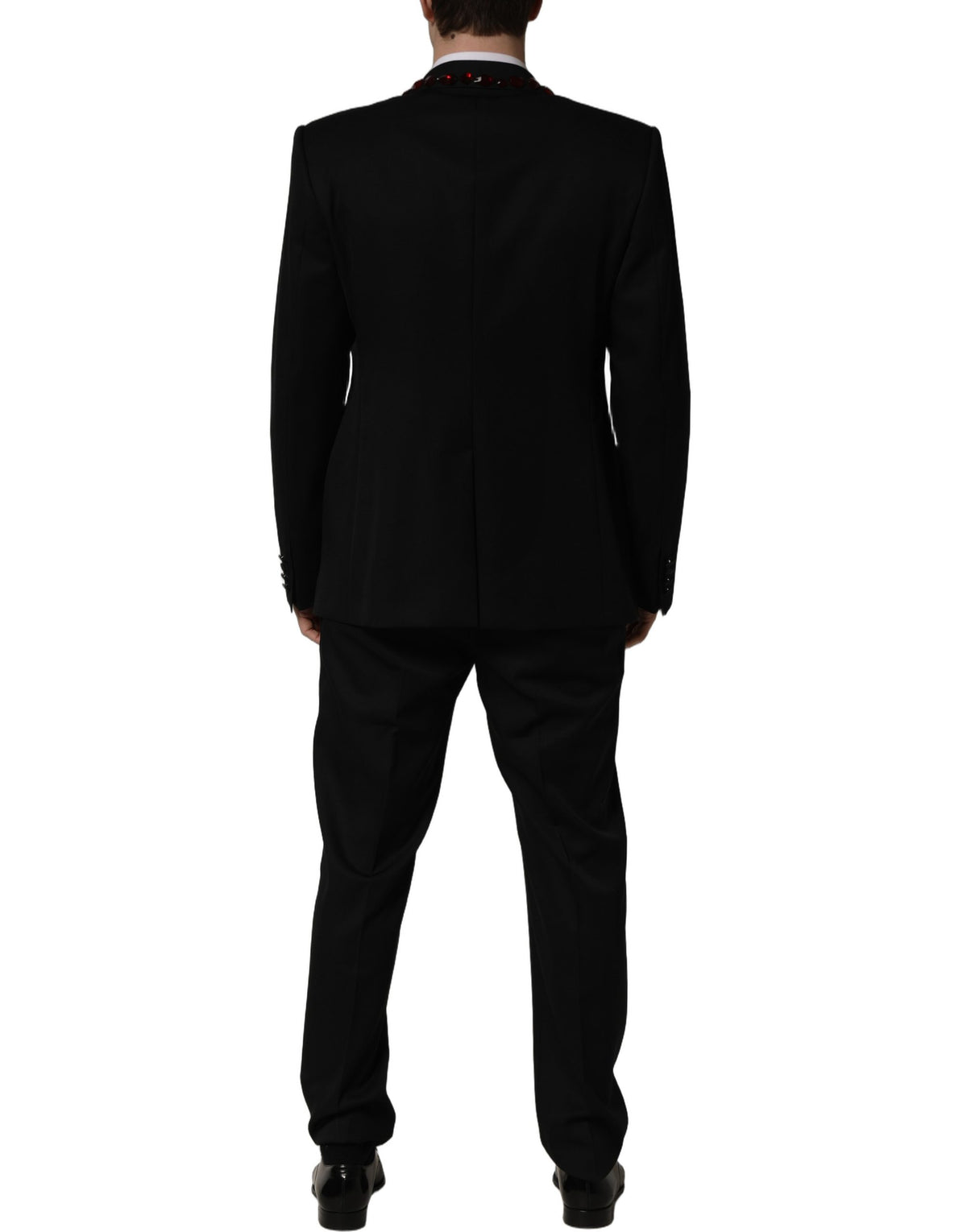Black Crystal Embellished 2 Piece Suit