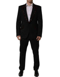 Black Crystal Embellished 2 Piece Suit