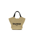 Beige Viscose Shoulder Bag