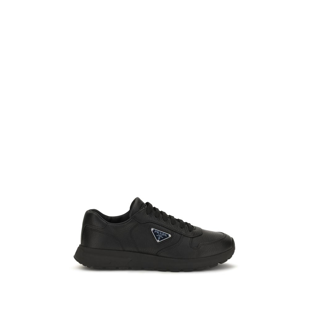 Black Calf Leather Bos Taurus Athletic Sneakers