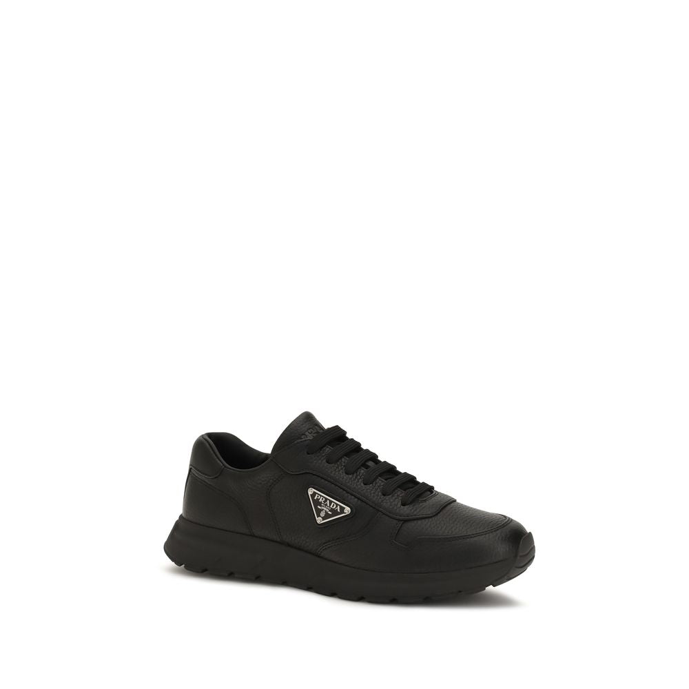 Black Calf Leather Bos Taurus Athletic Sneakers