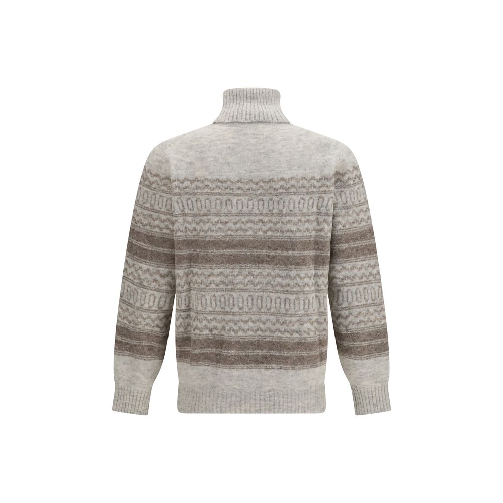 Gray Alpaca Vicugna Pacos Turtleneck