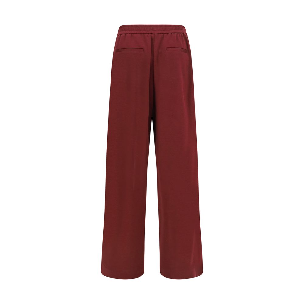 Bordeaux Cotton Athletic Pants