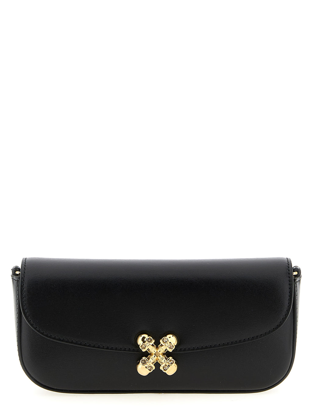 Black Calfskin Crossbody Bag