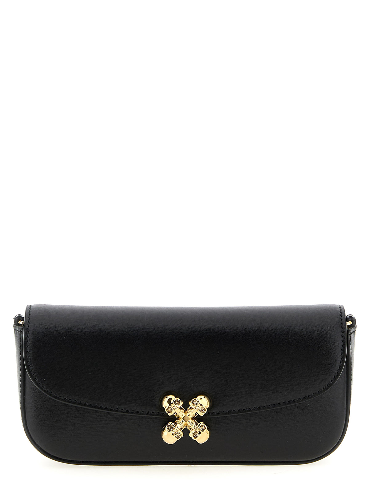 Black Calfskin Crossbody Bag