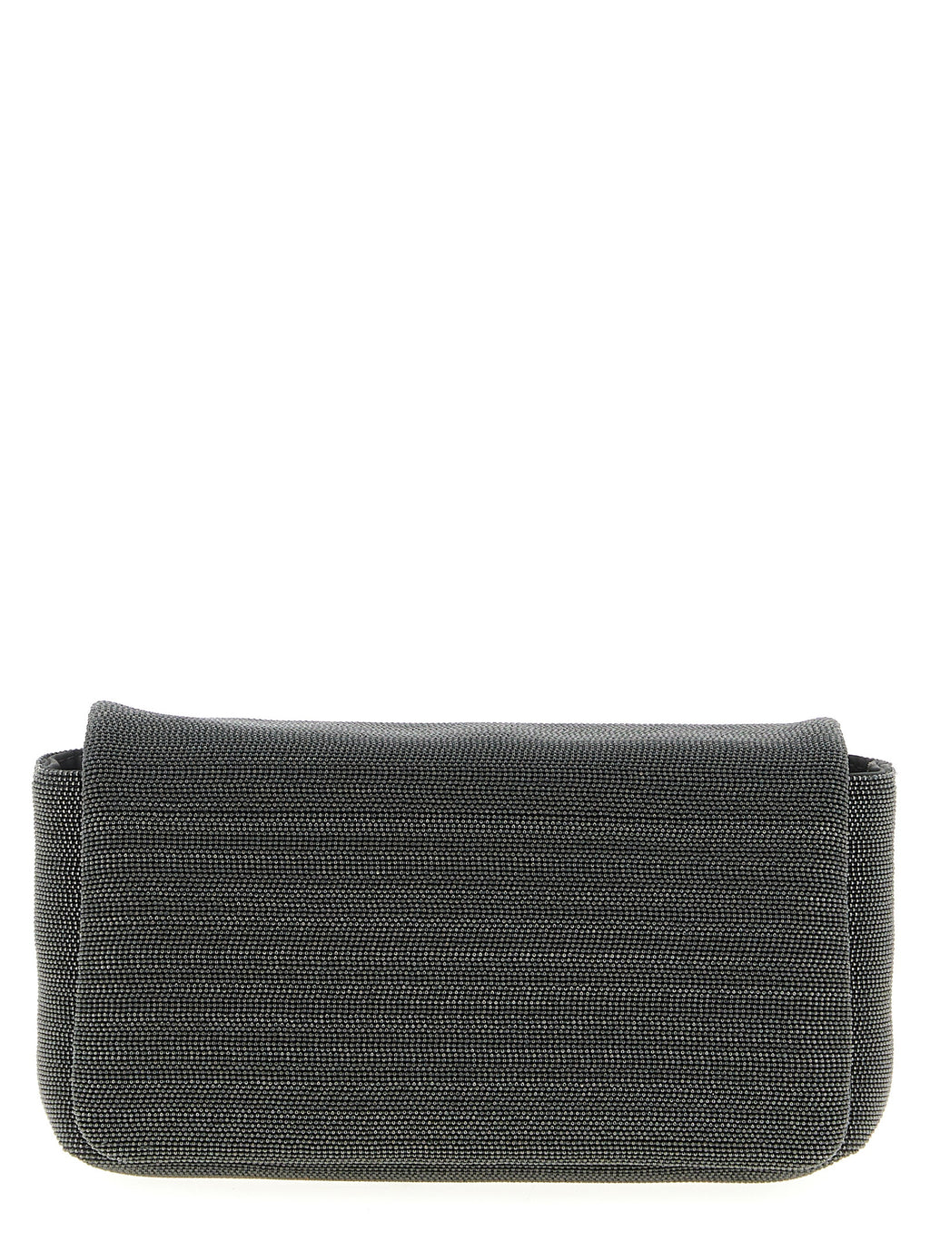 Black Leather Clutch Bag