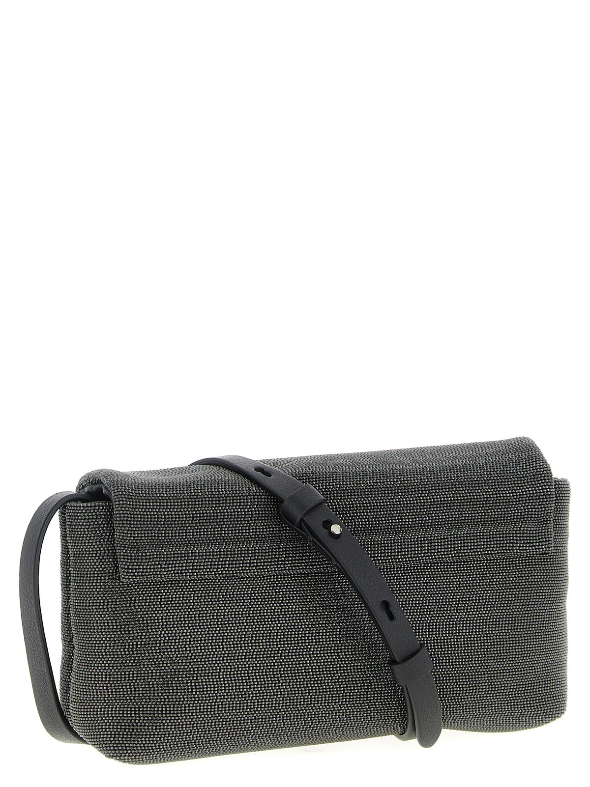Black Leather Clutch Bag