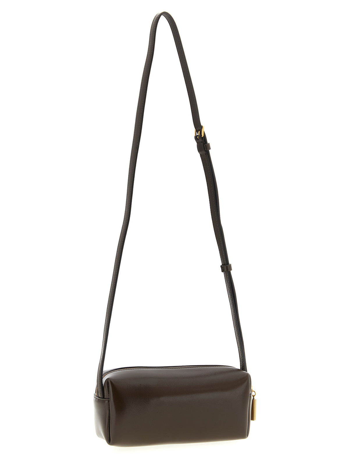 Brown Calfskin Crossbody Bag