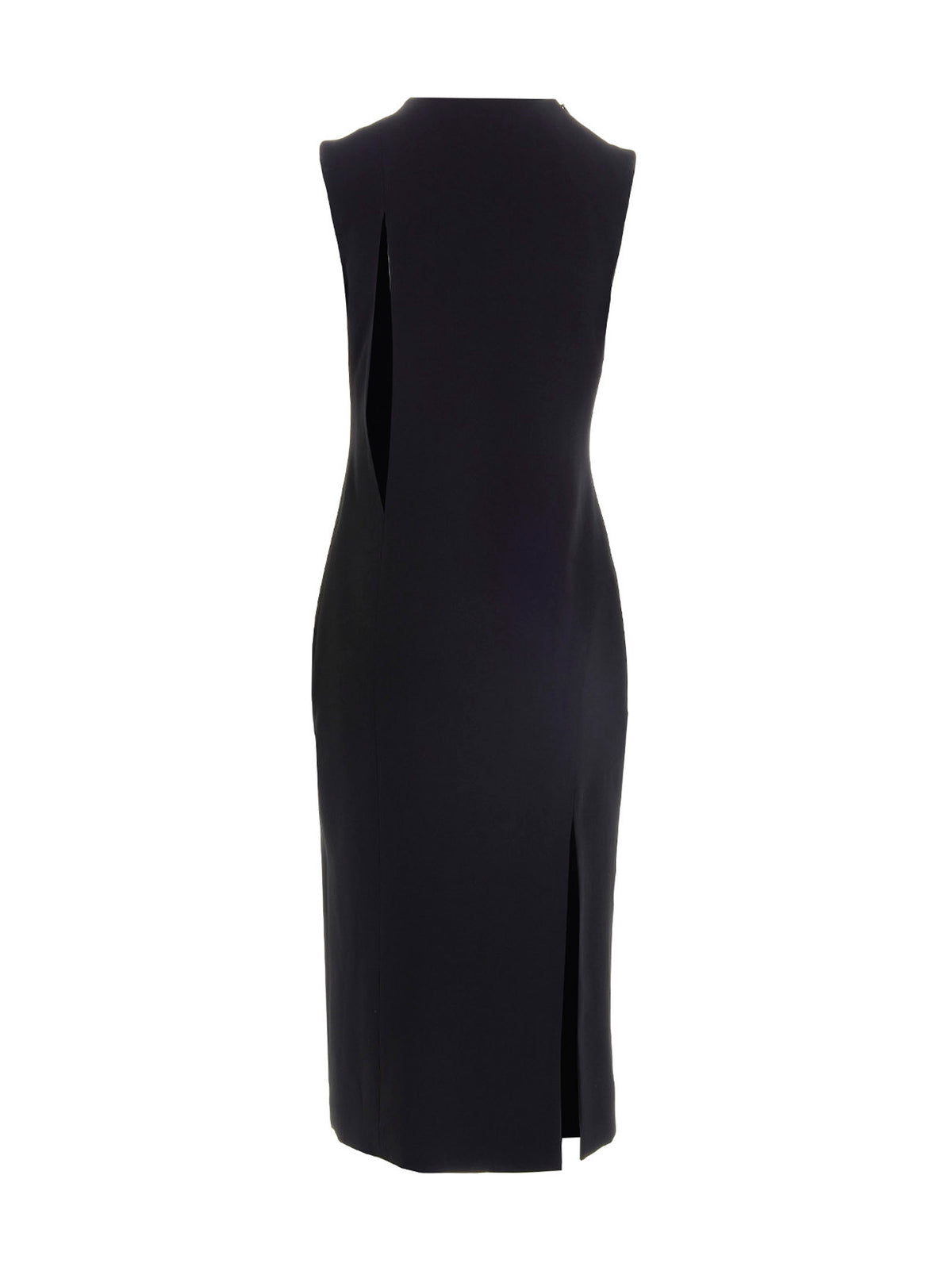 Black Acetate Midi Dress