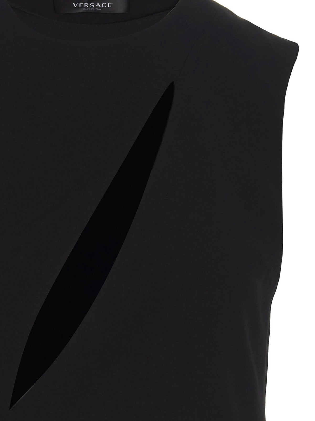 Black Acetate Midi Dress