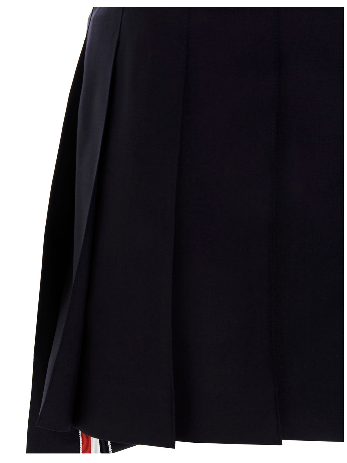 Blue Wool Long Skirt