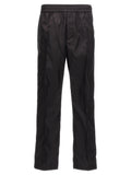 Black Polyamide Casual Pants