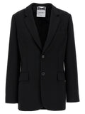 Black Polyester Blazer