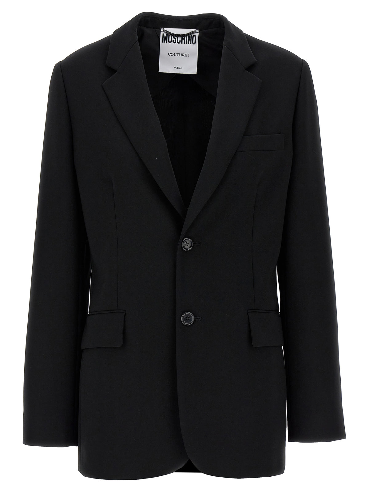 Black Polyester Blazer