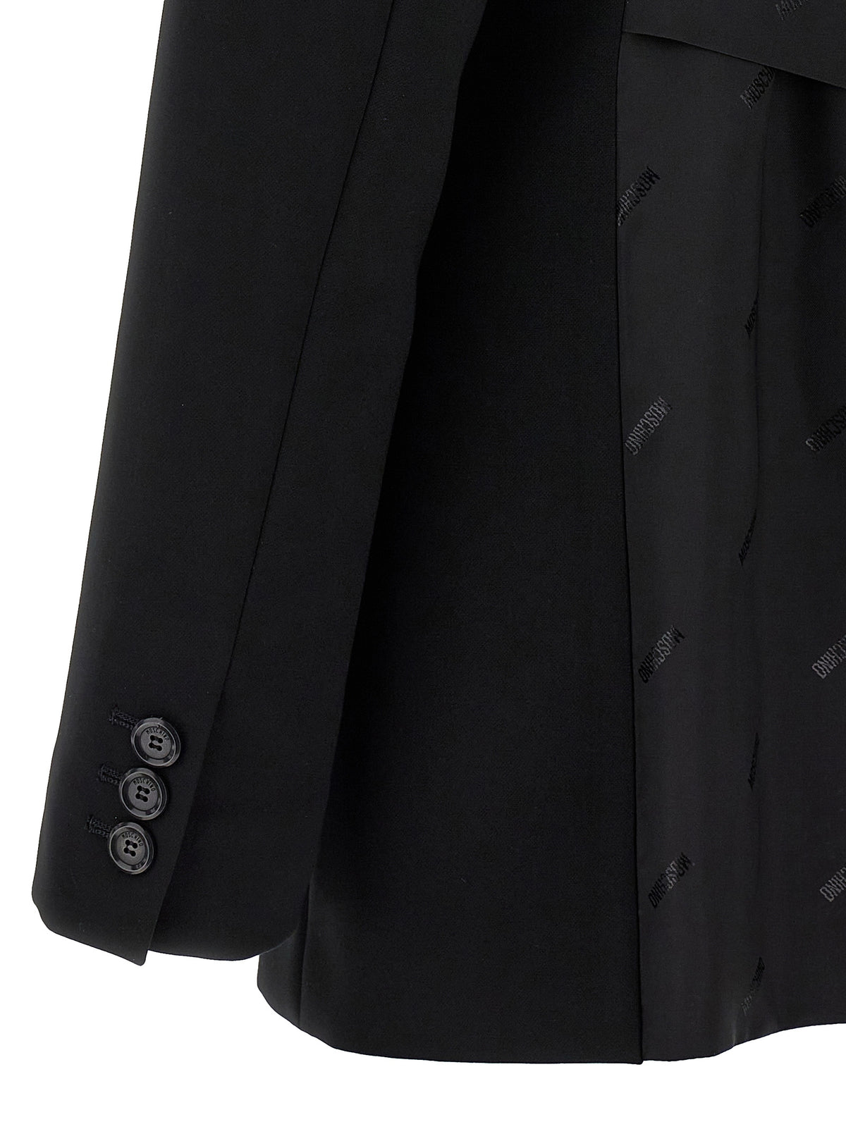 Black Polyester Blazer