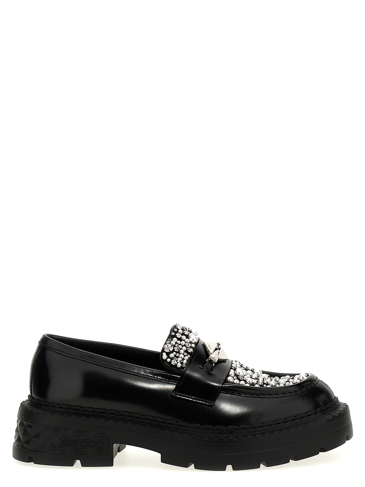Black Calfskin Slip-On Loafers