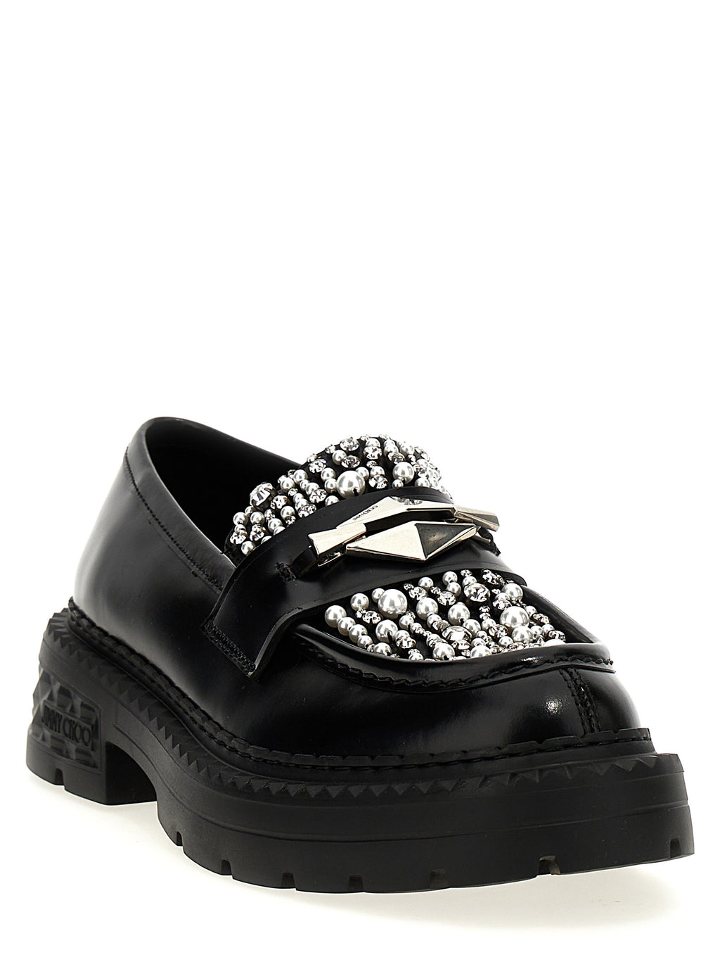 Black Calfskin Slip-On Loafers