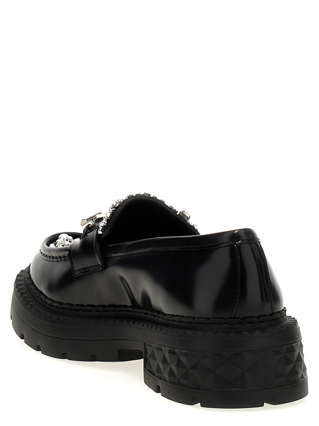 Black Calfskin Slip-On Loafers