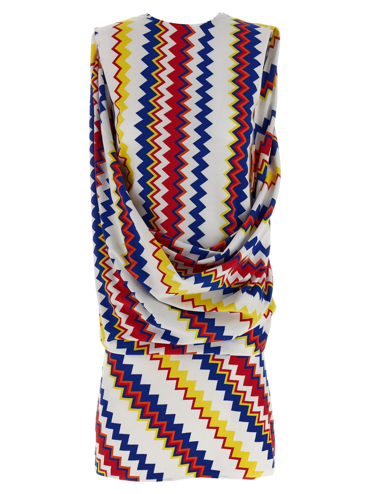 Multicolor Viscose Short Dress