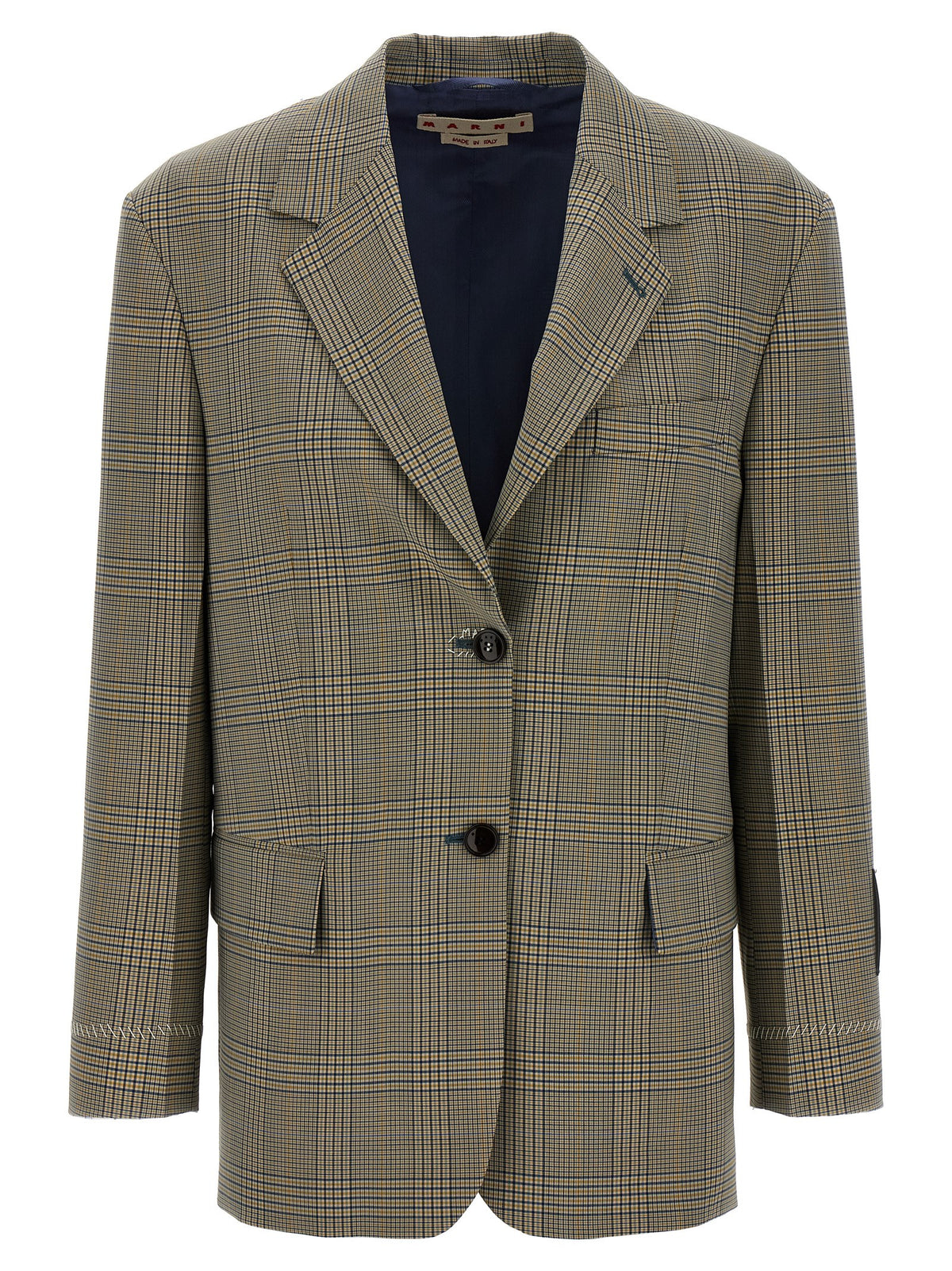 Multicolor Polyester Blazer
