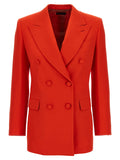 Red Wool Blazer