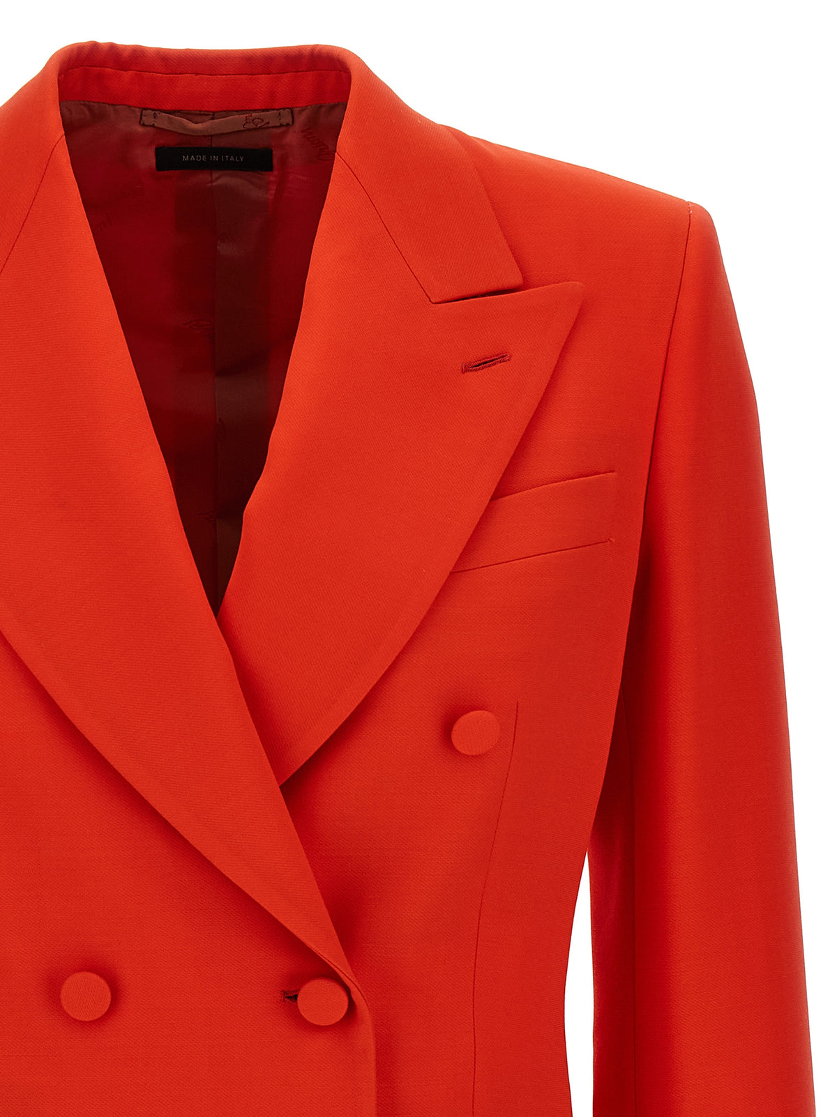 Red Wool Blazer