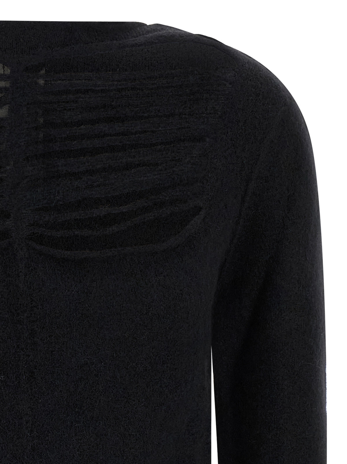 Black Wool Cardigan