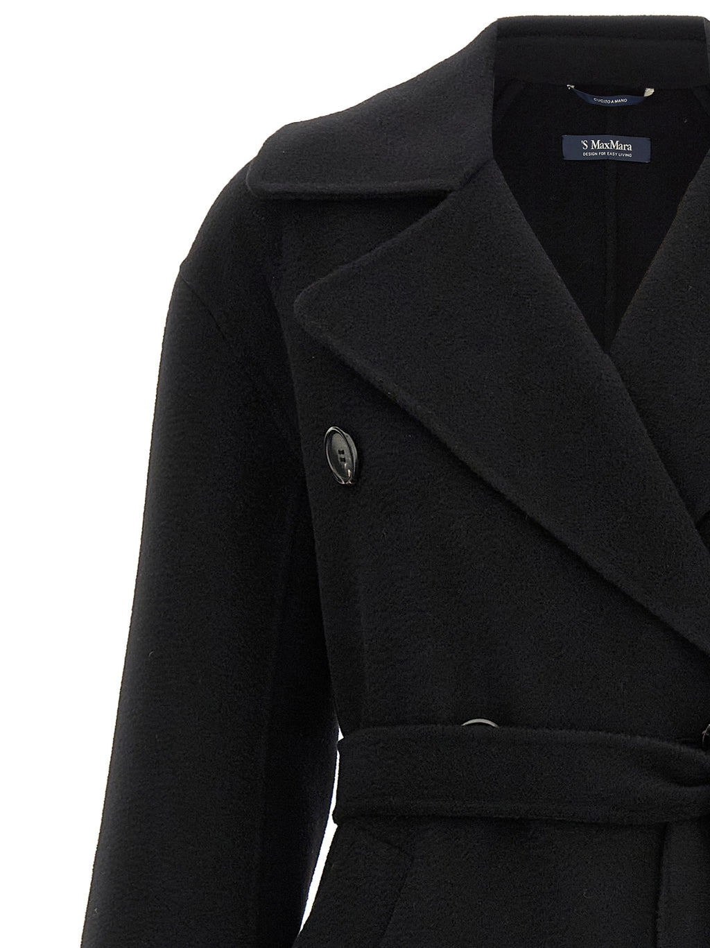 Black Virgin Wool Coat