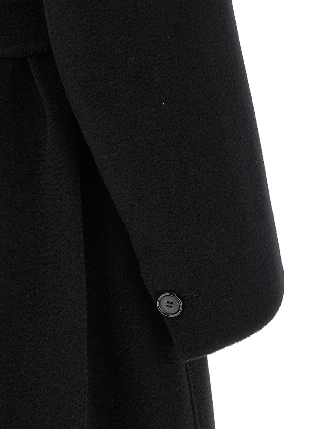 Black Virgin Wool Coat