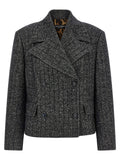 Bicolor Elastane Blazer