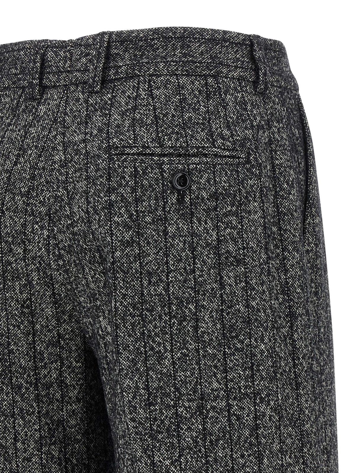 Bicolor Virgin Wool Casual Pants