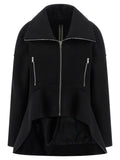 Black Virgin Wool Coat