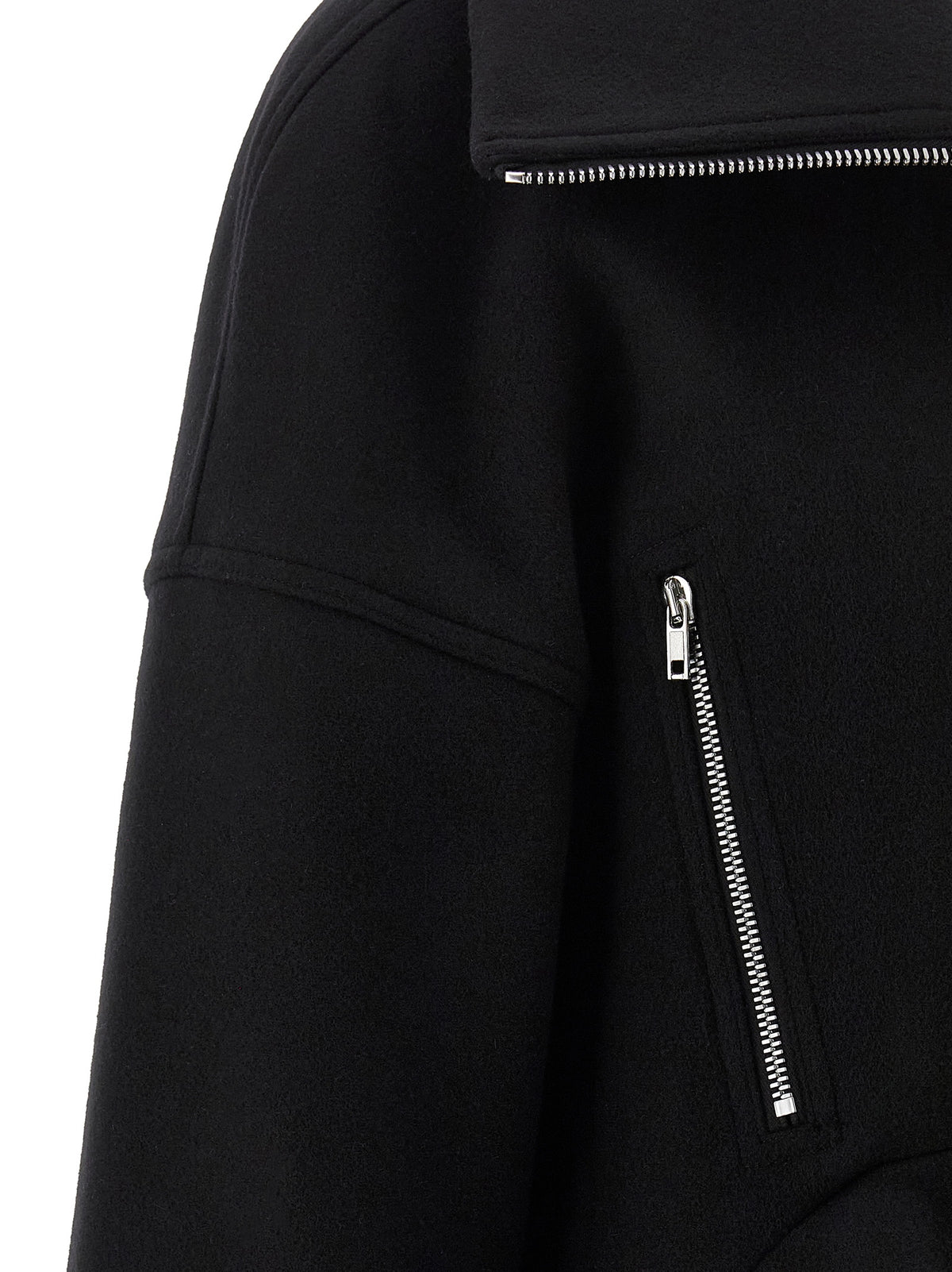 Black Virgin Wool Coat