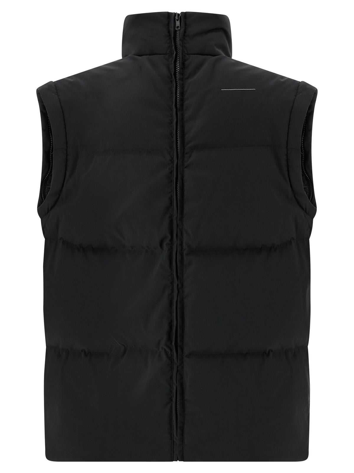 Black Polyester Full-Length Jacket