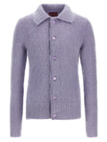 Purple Wool Cardigan