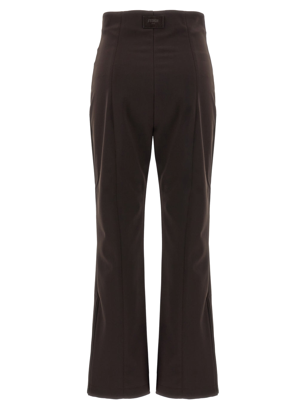 Brown Polyamide Athletic Pants