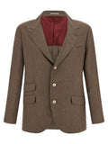 Brown Linen Blazer