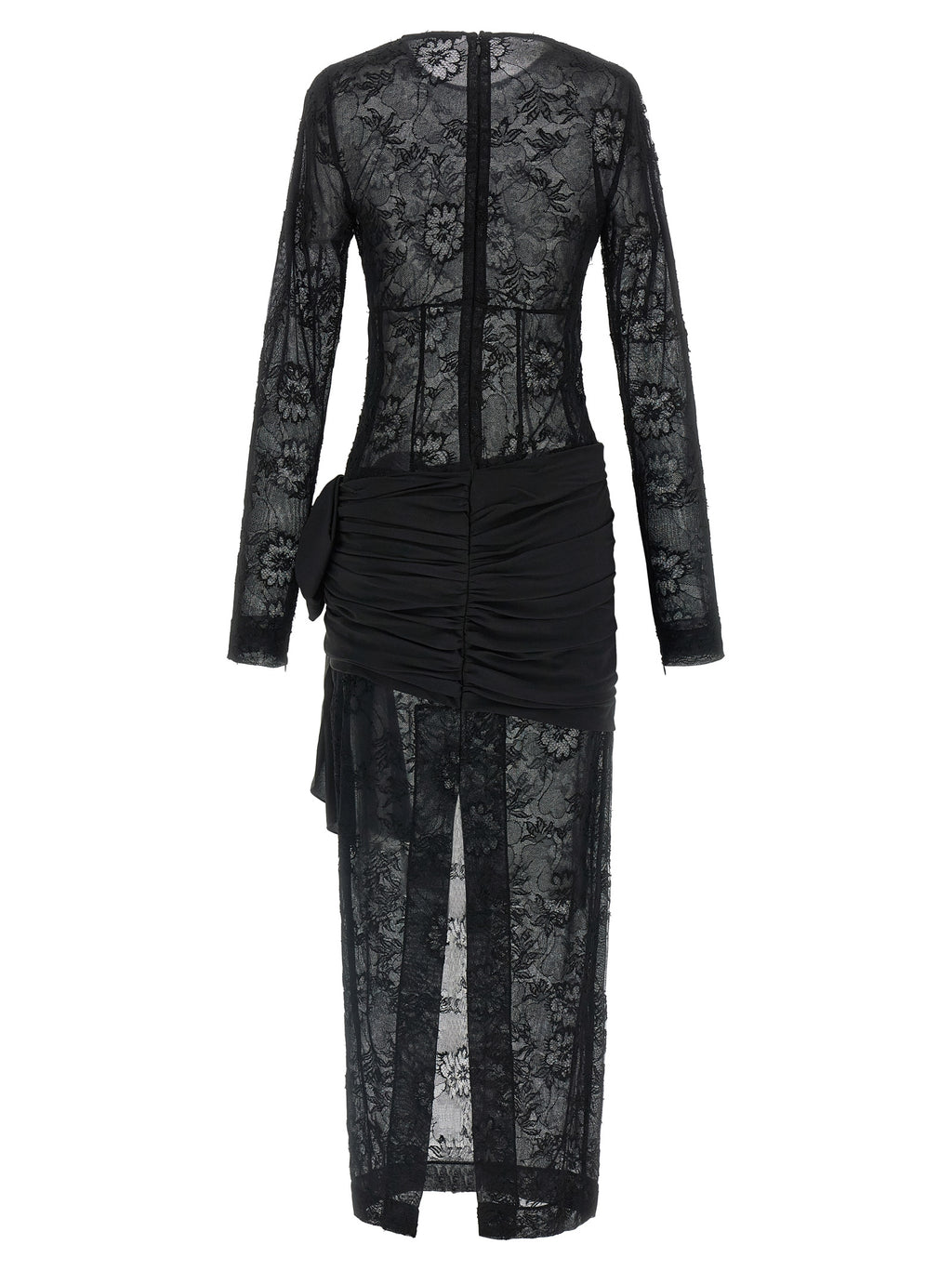 Black Viscose Long Dress