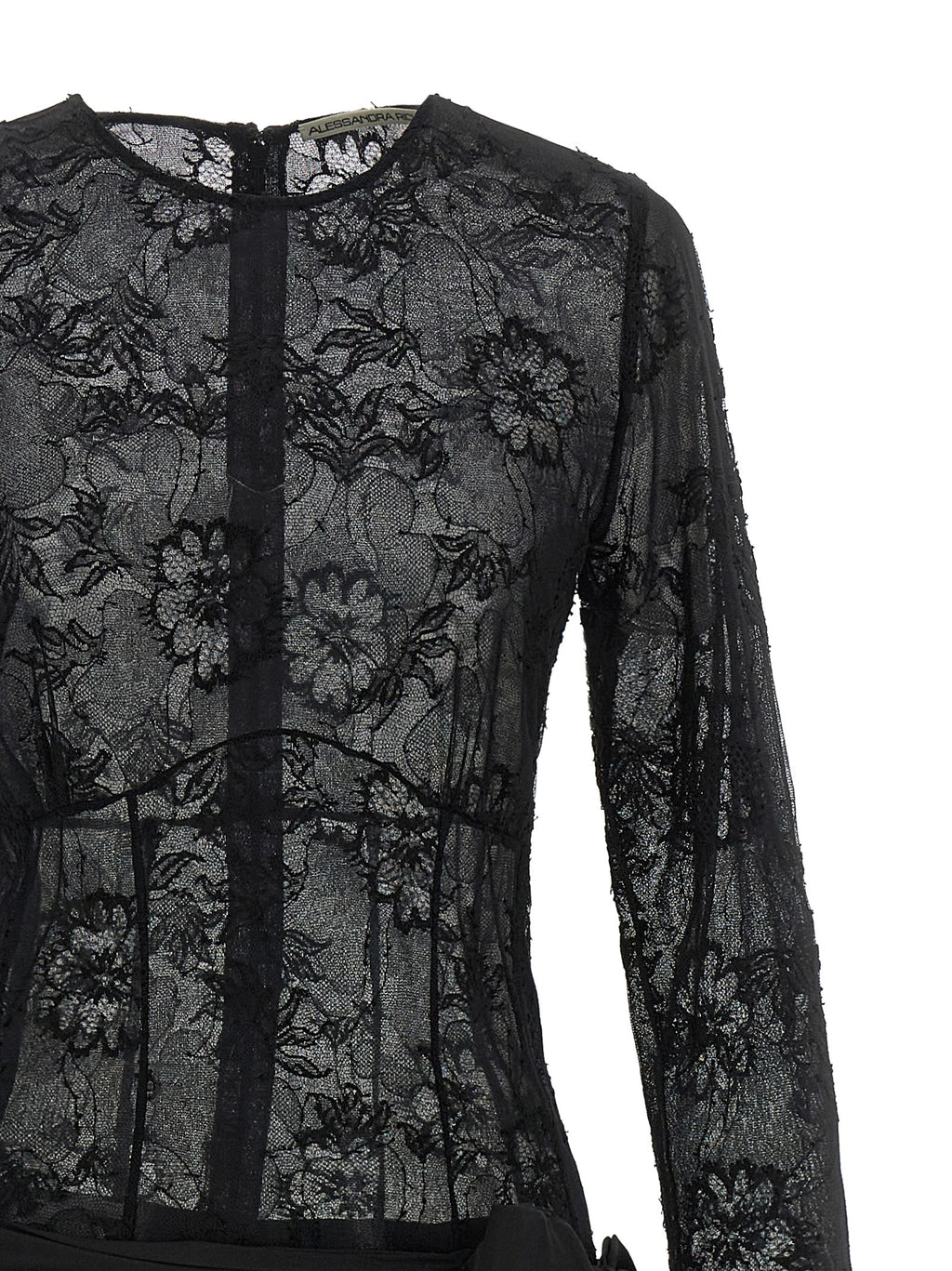 Black Viscose Long Dress