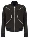 Black Polyester Bomber
